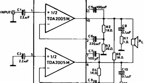 TDA Amplifier Circuits - ElectroSchematics.com