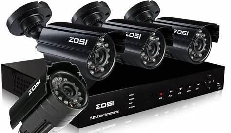ZOSI CCTV system 8CH H.264 DVR 4x HD 700TVL 1: Amazon.co.uk: Camera & Photo