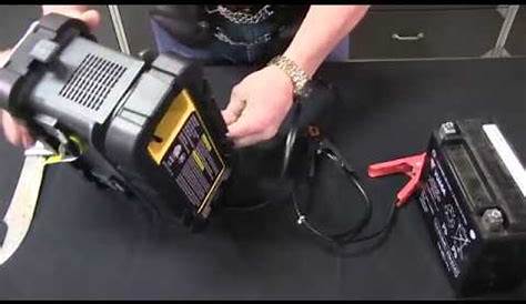 Stanley 15 Amp Battery charger and maintainer - YouTube