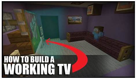 How To Make A Working TV In Minecraft - YouTube