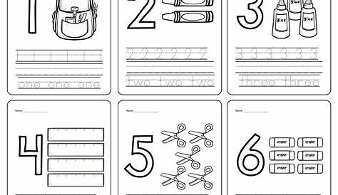 printable number worksheets for kindergarten