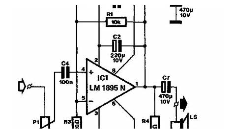 mini audio amplifier circuit diagram