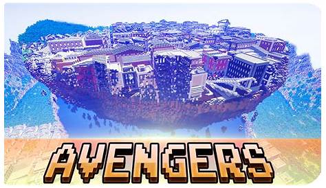 Minecraft - Floating City from Avengers: Age of Ultron - Map w