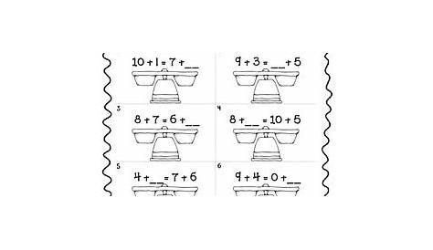 math equations for 1st graders