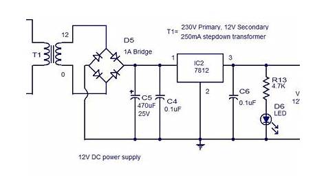 led circuit diagram 12v dc