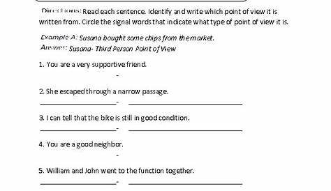 Englishlinx.com | Point of View Worksheets