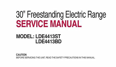 LG LDE4413ST SERVICE MANUAL Pdf Download | ManualsLib