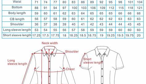 shirt size chart, shirt size chart slim fit, shirt size conversion