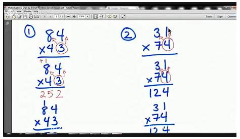 4th Grade Multiplying 2 Digit by 2 Digit Numbers Lesson... | Doovi