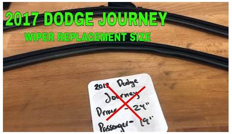 2012 dodge journey wiper blade size