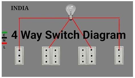 4 Way Switches Wiring Diagram - YouTube
