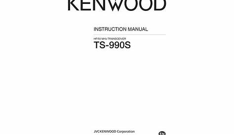 Amateur Radio Books | Instruction Manual for Kenwood TS-990SG