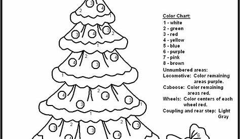 Christmas Color By Numbers - Best Coloring Pages For Kids