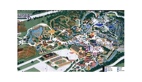 map of hershey park rides