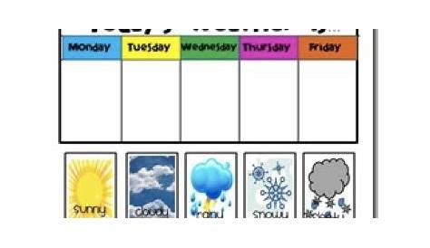printable preschool weather chart