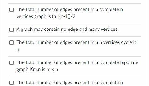 Solved Please choose all true statements about graph The | Chegg.com