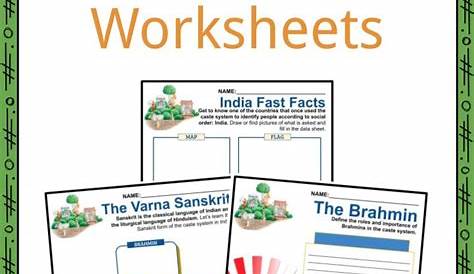 Caste System in India Facts, Worksheets & Background For Kids