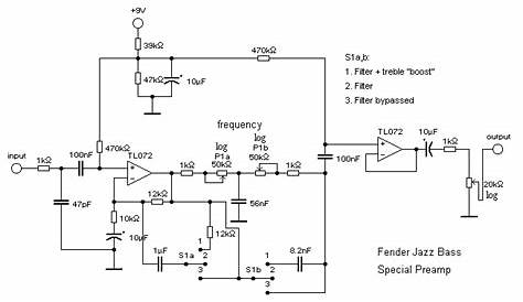 Wiring diagram for Fender MIJ Jazz Bass Special Artificial Intelligence