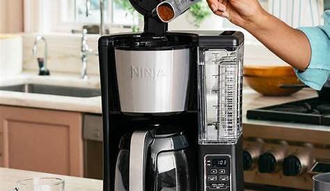 NINJA 12-Cup Programmable Black Drip Coffee Maker with Filter-CE201