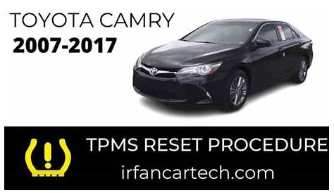 Reset Tpms Toyota Camry