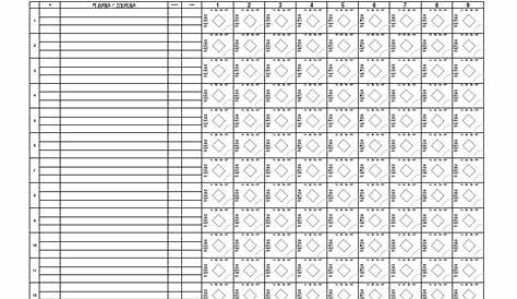 30+ Printable Baseball Scoresheet / Scorecard Templates - Free Template