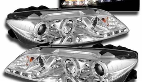 Mazda 6 2003-2005 Clear Halo Projector Headlights with LED DRL