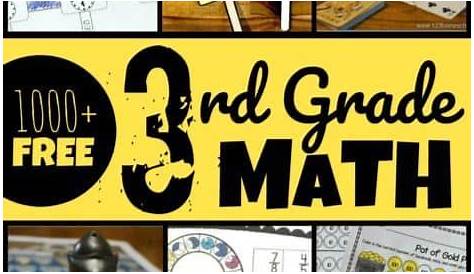 FREE 3rd Grade Worksheets | Elementary math games, Math multiplication