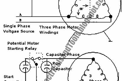 2 phase motor circuit diagram