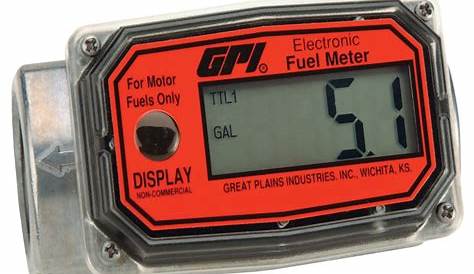 In-line Digital Fuel meter :: BATTERY ECONOMY ALUMINIUM MODEL | Budget