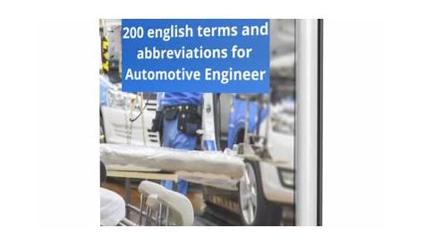 automotive abbreviations dictionary pdf