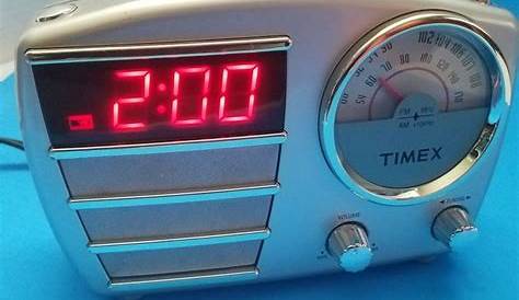 timex t2312 alarm clock set time