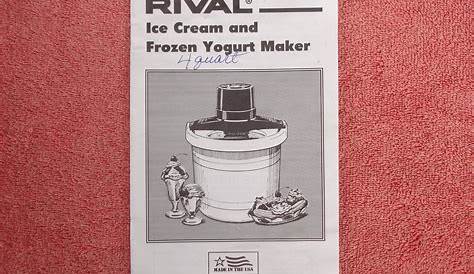 Rival Ice Cream Freezer Instructions / Recipe Booklet For | Etsy