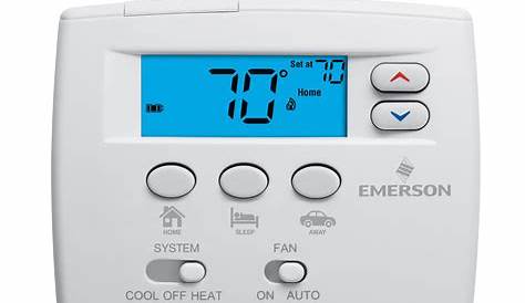 EMERSON 1F86EZ-0251 Blue Series 2 Thermostats , 1 H 1 C, Hardwired