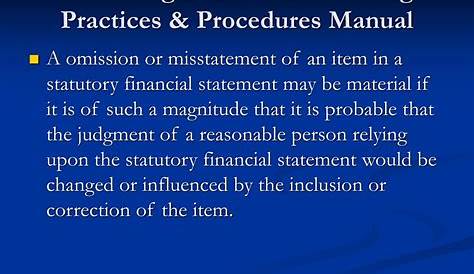 naic accounting practices and procedures manual