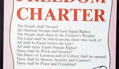 what was the freedom charter south africa