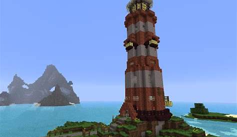Built a small lighthouse a few days ago! : Minecraft