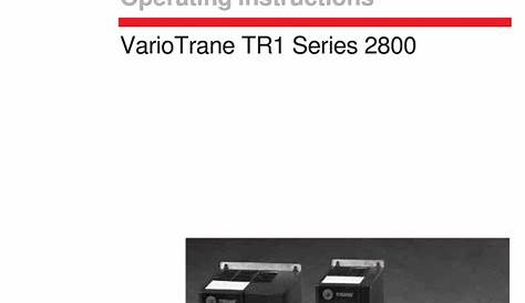 Trane Tr150 Vfd Manual - Trane Ucca Installation Operation And