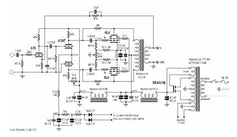 6l6 push pull amplifier schematics