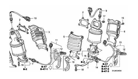 2007 Honda Odyssey Exhaust System Diagram - diagramwirings