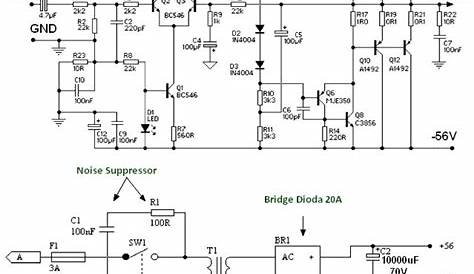 40w Transistor Amplifier Circuit Diagram