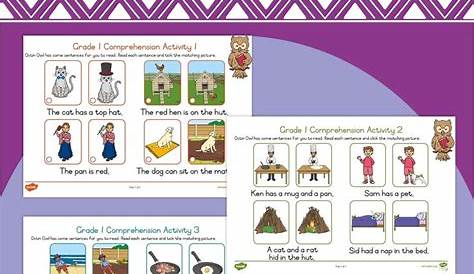 Reading Comprehension Grade 1 Worksheets | Grade 1 reading, Reading comprehension grade 1