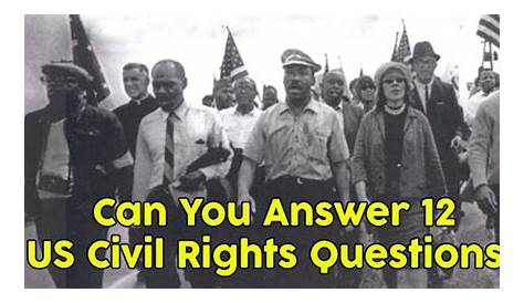 Can You Answer 12 US Civil Rights Questions? | QuizPug