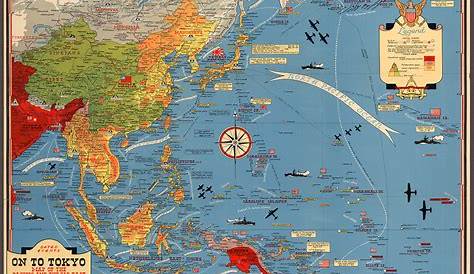 1944 WWII Map of the Pacific & Southeast Asia | Battlemaps.us