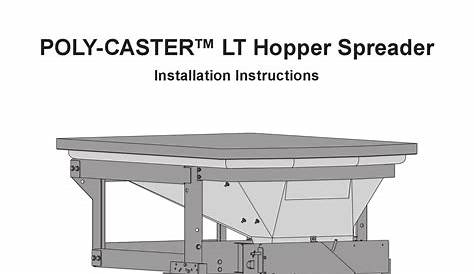 FISHER POLY-CASTER INSTALLATION INSTRUCTIONS MANUAL Pdf Download