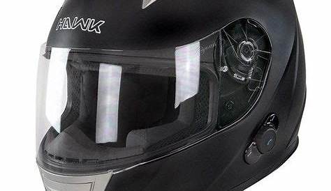 Hawk H500 Matte Black Bluetooth Motorcycle Helmet #HAWK #Motorcycle