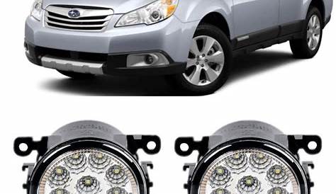 Car Styling For Subaru Outback 2010 2011 2012 9 Pieces Led Fog Lights