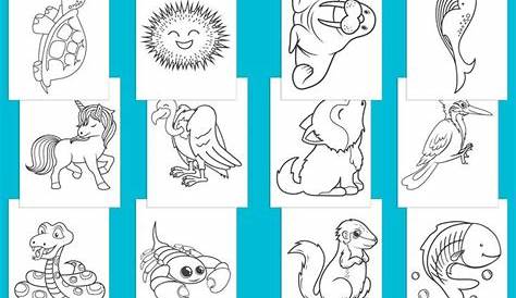 Preschool Coloring Pages 100 Printable Animal Coloring Pages | Etsy in