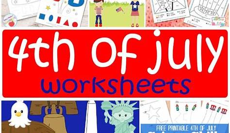 july 4 worksheets for kids