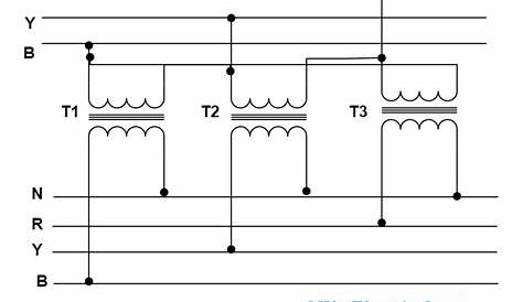 3 phase transformer wiring schematic