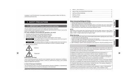 Fujitsu AOU18RLB Installation Manual | Manualzz